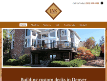 Tablet Screenshot of jakdecksllc.com